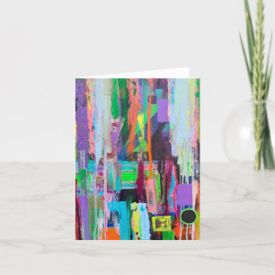 Paarse Haze Blank Note Kaart