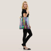 Paarse Haze Canvas tas (Op model)