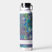 Paarse Haze Floral Custom Waterfles (Achterkant)