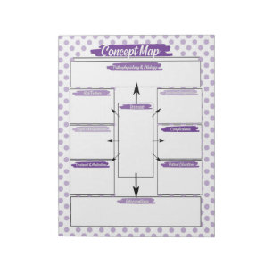 Paarse Healthcare Student Concept Kaart Sjabloon Notitieblok
