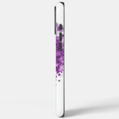 Paarse Heart Leaf Tree Mrs Bride Case-Mate iPhone Case (Achterkant / Links)