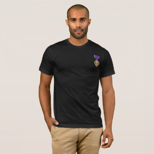 Paarse Heart & Militaire Uitreiking Veteraan Gift T-shirt