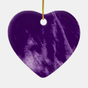 PAARSE HEART ORN KERAMISCH ORNAMENT