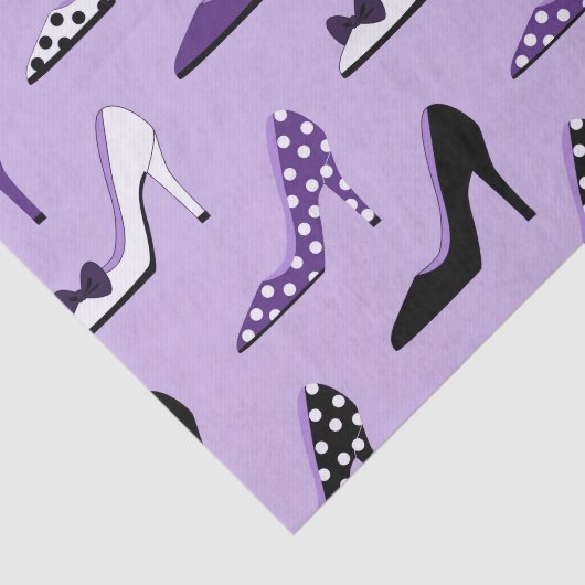 Paarse Heels Fashionable Tissuepapier (Detail)