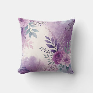 Paarse heerlijke bloemenaccent Sierkussen