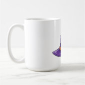 Paarse heksenhoed voor Halloween Koffiemok (Links)
