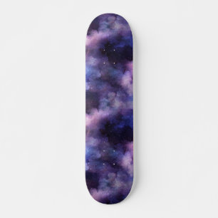 Paarse Hemelse Ruimte Sterrenstelsel Nachtelijke H Skateboard