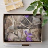 Paarse Hepatica Flowers Tissuepapier (Geschenk)