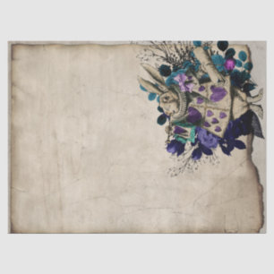 Paarse Herald White Rabbit Alice in Wonderland Tissuepapier