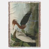 Paarse Heron Audubon-vogelschilderij Deken (Voorkant Verticaal)