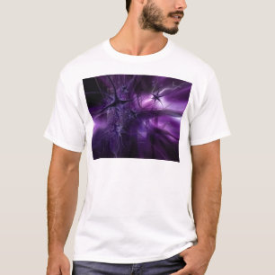 Paarse hersenneuronen t-shirt