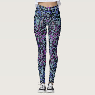 Paarse Hete Vuur Leggings