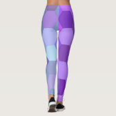 paarse hexagon leggings (Achterkant)