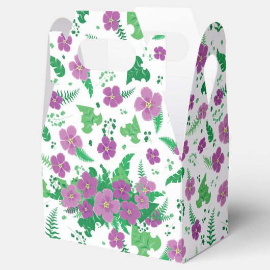 Paarse Hibiscus Bedankdoosjes (Geopend)