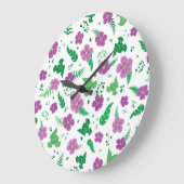 Paarse Hibiscus Grote Klok (Hoek)