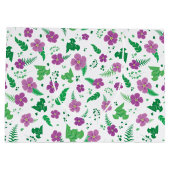 Paarse Hibiscus Large Cadeautasje (Achterkant)