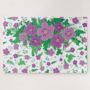 Paarse Hibiscus Legpuzzel