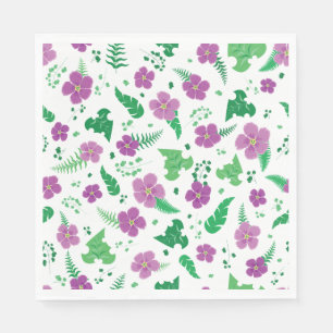 Paarse Hibiscus Servet