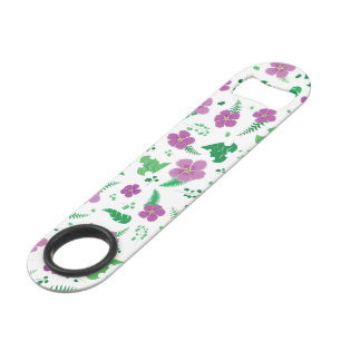 Paarse Hibiscus Speed Flessenopener