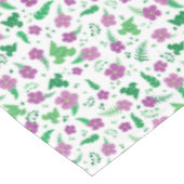 Paarse Hibiscus Tafelkleed (Gekanteld)