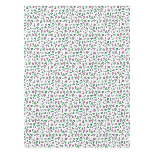 Paarse Hibiscus Tafelkleed (Voorkant)