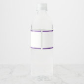 Paarse High School Koor Custom Party Waterfles Etiket (Achterkant)