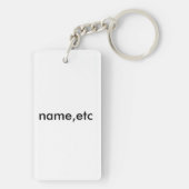 paarse hippie mermaid sleutelhanger (achterkant)