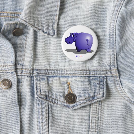 Paarse Hippo Button (In situ)