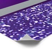 Paarse hoge-hiel-schoenkopper-feestdag poster (Hoek)