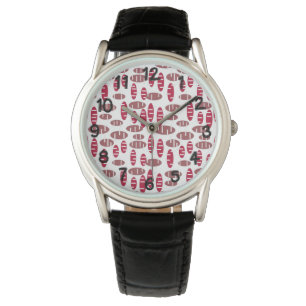 Paarse Holey Ovals Horloge