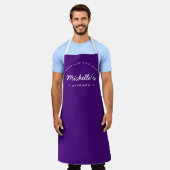 Paarse homemade met Love Custom Kitchen Schort (Gedragen)