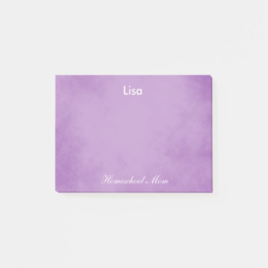 Paarse Homeschool mama Post-it® Notes (Voorkant)