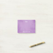 Paarse Homeschool mama Post-it® Notes (Op bureau)