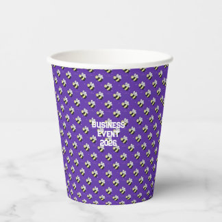 Paarse Hommels BedrijfsEvent 8 oz. Papier Papieren Bekers