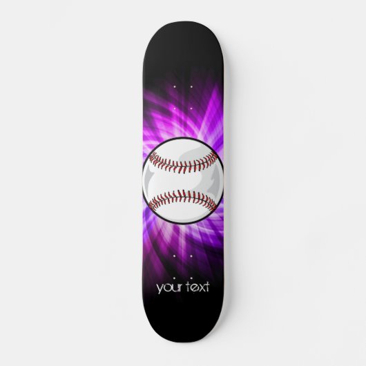 Paarse honkbal; Softball Skateboard (Voorkant)