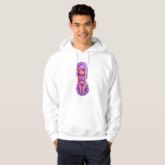 Paarse Hoodie (Voorkant volledig)
