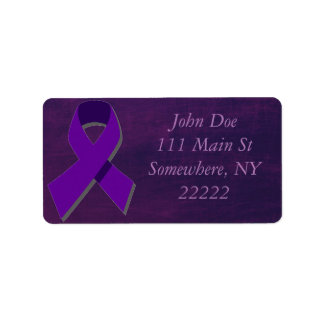 Paarse hoop uit de duisternis etiket