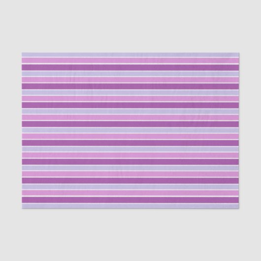 Paarse horizontale strepen tissuepapier (Voorkant)