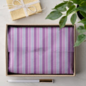 Paarse horizontale strepen tissuepapier (Geschenk)