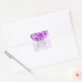 Paarse hortensia bruiloft stickers hydrangea4 (Envelop)