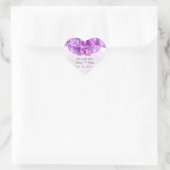 Paarse hortensia bruiloft stickers hydrangea4 (Tas)