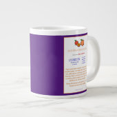 Paarse Hot Branded Peaches Recipe Mok (Voorkant rechts)