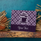 Paarse hotkoffie fotoplaat (Zijkant)