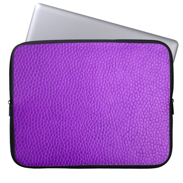Paarse huidtextuur laptop sleeve (Voorkant)