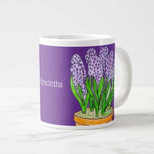 Paarse Hyacinten in Planter Royal Paarse Extra Grote Beker