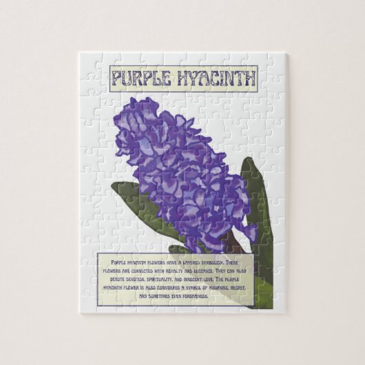 Paarse hyacinth Puzzle Legpuzzel (Verticaal)