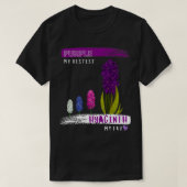Paarse hyacinth t-shirt (Design voorkant)