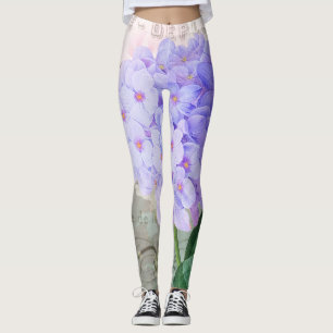 Paarse Hyddreanga Kaart Leggings