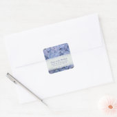 Paarse Hydrangea Adres Stickers (Envelop)