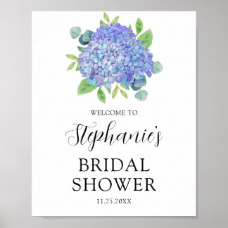 Paarse hydrangea Botanisch Vrijgezellenfeest Welko Poster